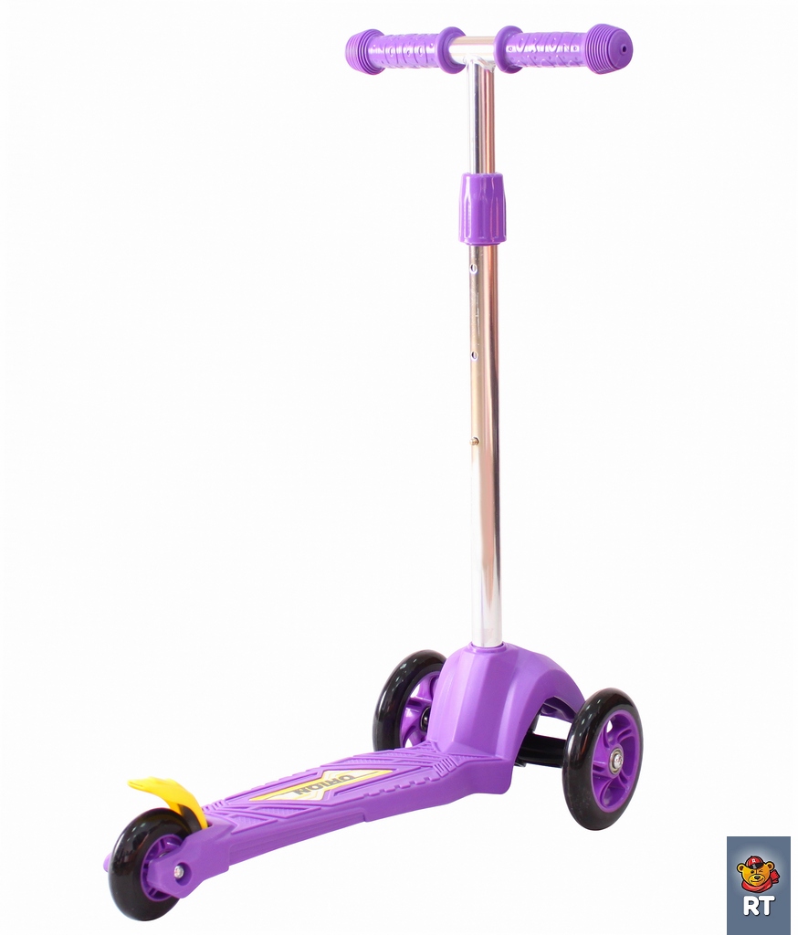 Детский трехколесный самокат фиолетового цвета RT ORION MINI 164в2  